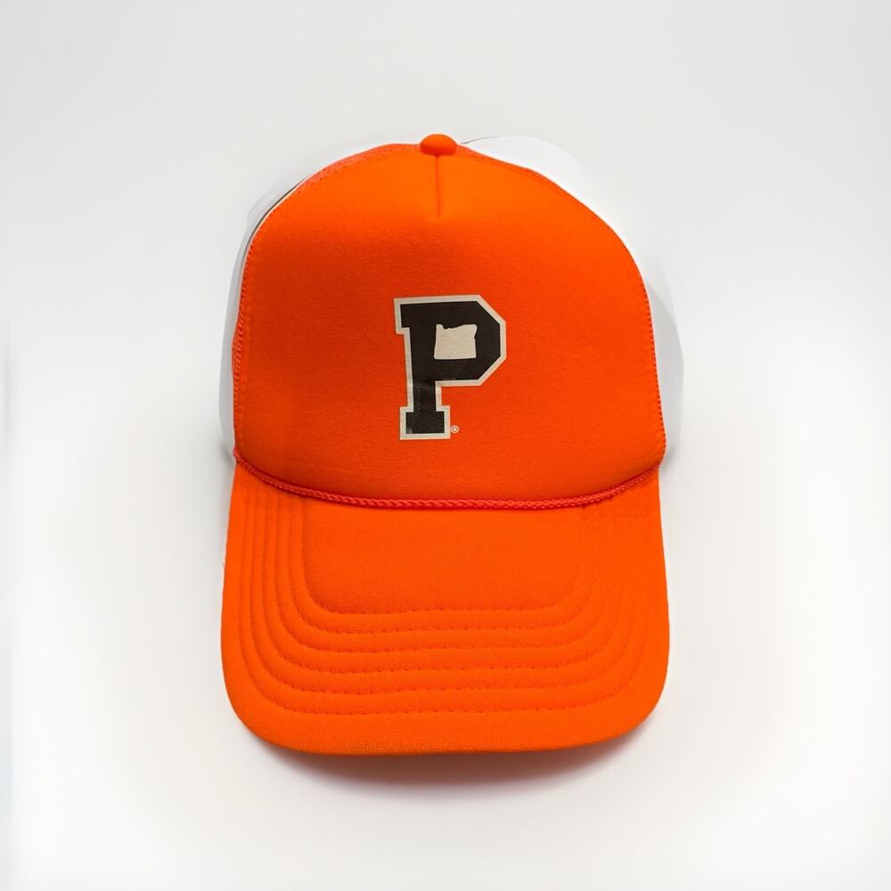 Portland Gear Mens Orange Hunting Adjustable SnapBack Mesh Trucker Hat Cap